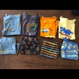 Sold Lot of 8 Boys pajama sets size 3T